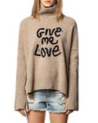 Zadig & Voltaire Alma Give Me Love Merino Wool Sweater