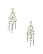Kate Spade New York Caviar Cubic Zirconia & Imitation Pearl Statement Earrings