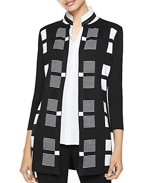 Misook Multi-check Knit Jacket