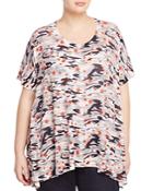 Nally & Millie Plus Camo Star Print Tunic - 100% Bloomingdale's Exclusive