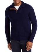 The Men's Store At Bloomingdales Wool Blend Half Zip Mock Neck Sweater - 100% Exclusive