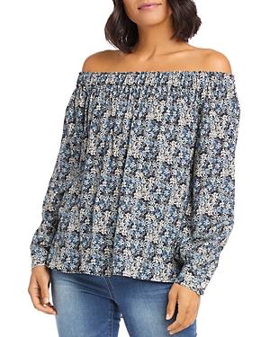 Karen Kane Floral Off-the-shoulder Top