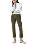 Dl1961 Mara Corduroy Instasculpt Straight Ankle Jeans In Winter Moss