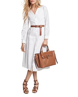 Michael Michael Kors Palm Eyelet Midi Dress