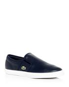 Lacoste Men's Gazon Perforated Leather Slip-on Sneakers