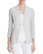 Nic+zoe Petites One For All Textured Knit Blazer
