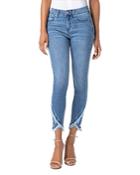 Liverpool Abby Tulip-hem Cropped Skinny Jeans In Ibiza