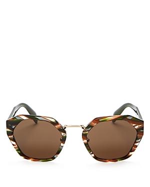 Prada Oversized Hexagonal Sunglasses, 55mm