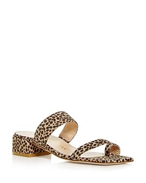 Stuart Weitzman Women's Maisie Block Heel Slide Sandals