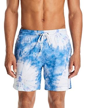 Trunks Surf & Swim Co. Sano Quick Dry Tie Dyed Print Regular Fit Swim Trunks