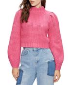 Ted Baker Jodrell Cropped Puff Sleeve Sweater