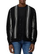 The Kooples Cotton Blend Striped Cardigan