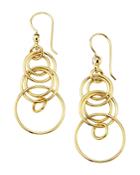 Ippolita 18k Yellow Gold Classico Diamond Multi-ring Drop Earrings