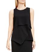 Vince Camuto Asymmetric Draped Overlay Top