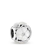 Pandora Charm - Sterling Silver, Cubic Zirconia & Mother Of Pearl Luminous Florals, Moments Collection