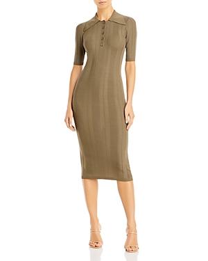 Remain Evial Knit Polo Dress