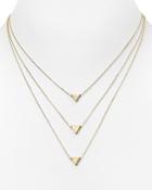 Aqua Jolie Triple Triangle Pendant Necklace, 15 - 100% Exclusive