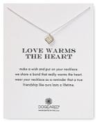 Dogeared Love Warms The Heart Necklace, 18