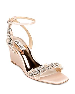 Badgley Mischka Women's Blakely Embellished Wedge Sandals