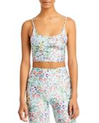 Alice And Olivia Penny Scoop Neck Crop Top