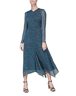 Whistles Scattered Bloom Midi Dress