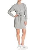 Aqua Corset Detail Sweatshirt Dress - 100% Exclusive