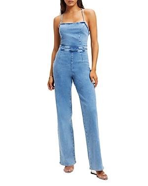 Good American Vacay Denim Jumpsuit