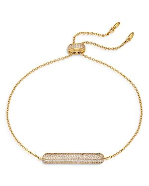 Nadri Frost Cubic Zirconia Pave Bar Bolo Bracelet
