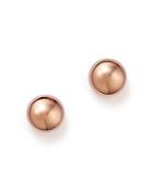 14k Rose Gold Flat Ball Stud Earrings - 100% Exclusive
