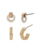 Allsaints Mini Doorknocker & Huggie Duo Earrings, Set Of 2