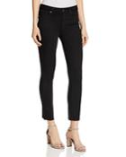 Paige Jacqueline Straight Crop Jeans In Black Shadow