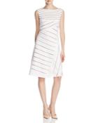 Adrianna Papell Banded Illusion Inset Dress