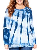 Nic+zoe Plus Braided Dreams Tie Dye Sweater