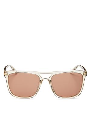 Saint Laurent Men's Brow Bar Square Sunglasses, 56mm