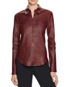 Theory Siox L Bristol Leather Top