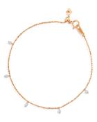 Bloomingdale's Diamond Bezel Droplet Bracelet In 14k Rose Gold, 0.20 Ct. T.w. - 100% Exclusive