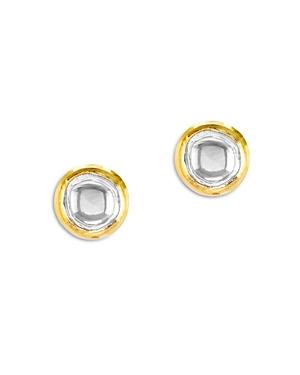 Amrapali Jewels Diamond Kundan Stud Earrings In 18k Yellow Gold, 0.46 Ct. T.w.