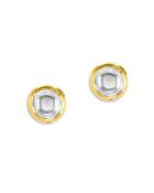 Amrapali Jewels Diamond Kundan Stud Earrings In 18k Yellow Gold, 0.46 Ct. T.w.