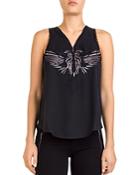 The Kooples Eagle-embroidered Top