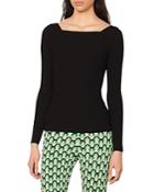 Sandro Neymar Ribbed Square Neck Sweater