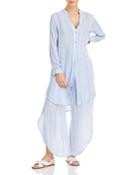 J. Valdi Cape Tie Cover Up Shirt