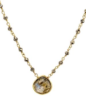 Ela Rae Libi Pendant Necklace In 14k Gold-plated Sterling Silver Or Rhodium-plated Sterling Silver, 14