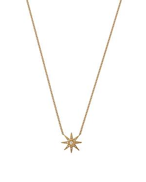 Colette Jewelry 18k Yellow Gold Galaxia Diamond Star Pendant Necklace, 16