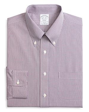 Brooks Brothers Micro-checked Classic Fit Dress Shirt