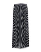 Marella Tolmin Striped Pleated Midi Skirt