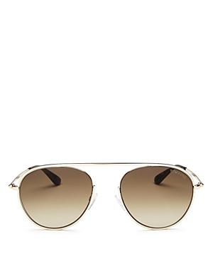 Tom Ford Men's Keith Brow Bar Aviator Sunglasses, 60mm