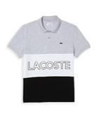 Lacoste Cotton Color Blocked Logo Print Regular Fit Polo Shirt