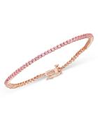 Bloomingdale's Pink Sapphire Tennis Bracelet In 14k Rose Gold - 100% Exclusive