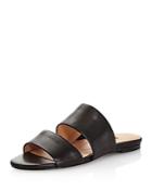 Charles David Women's Siamese Leather Slide Sandals