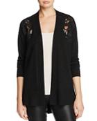 C By Bloomingdale's Cashmere Lace Accent Open Cardigan - 100% Exclusive